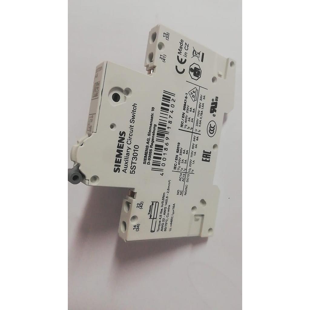 CONTACTO AUXILIAR (NA+NC) PARA BERAKER RIEL DIN TIPO: 5ST3010  COD: S23998