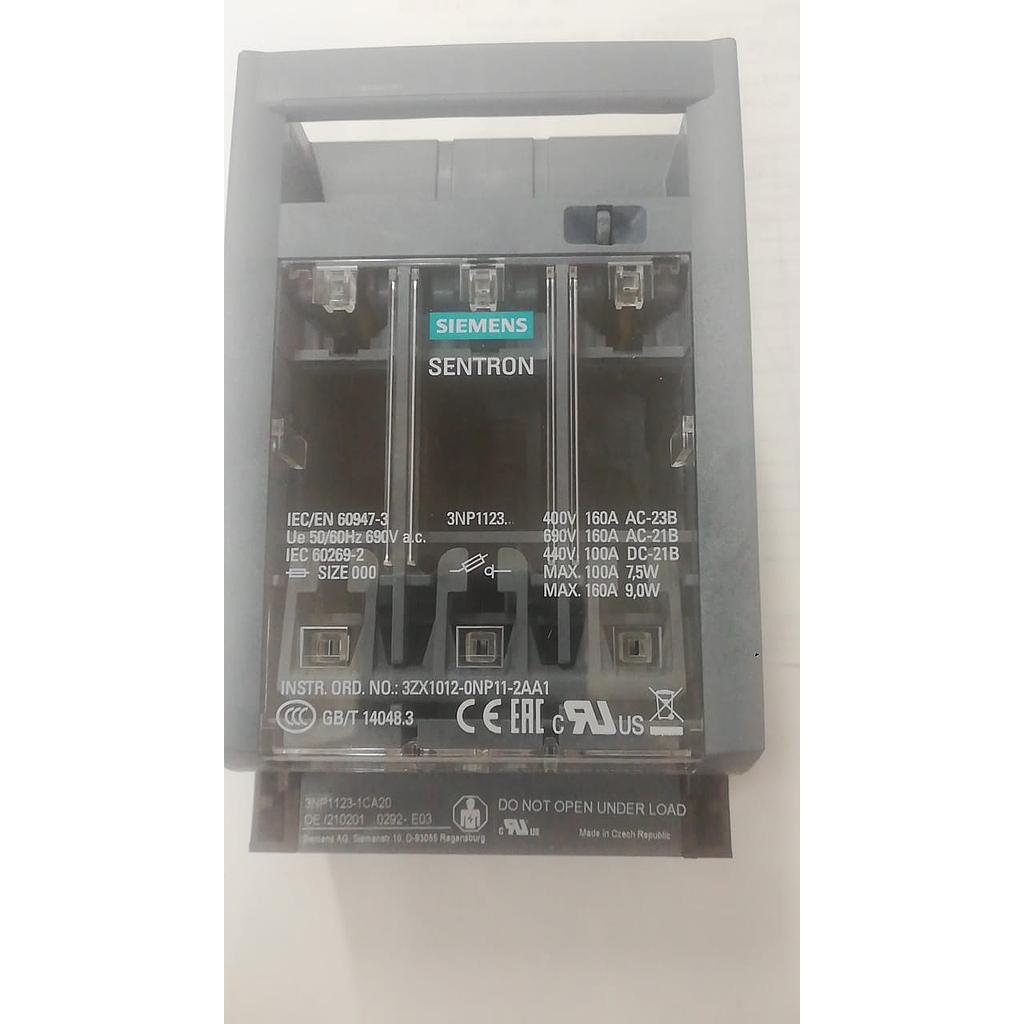 INTERRUPTOR  3P 100A 690V NH000 / 3NP1123-1CA20  COD: S32005