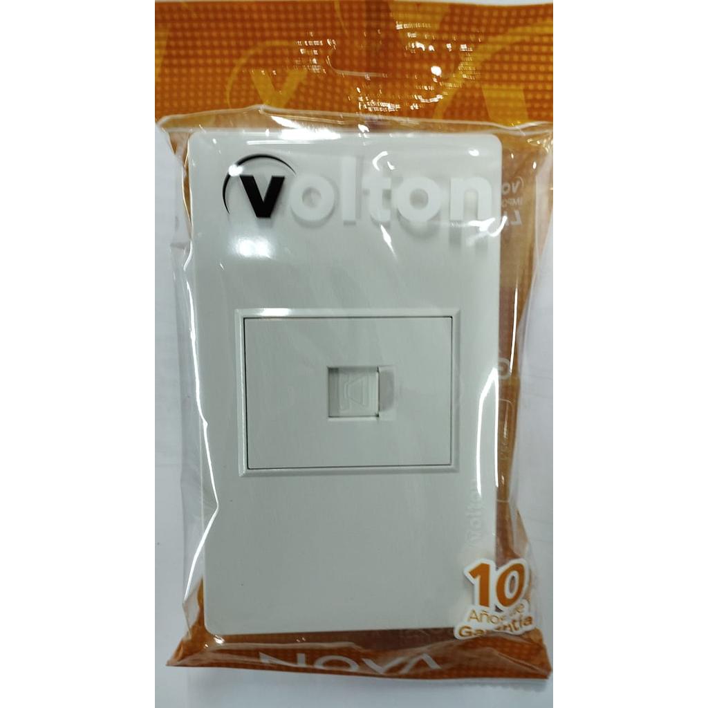 JACK SENCILLO TELEFONO RJ11
BLANCO NOVA VEPB020501  COD: VN20501