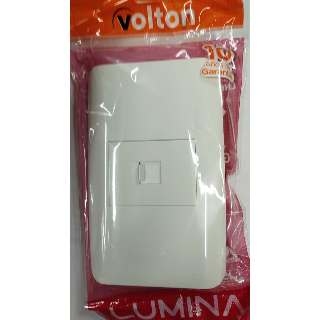 JACK SENCILLO DATOS RJ45 BLANCO
LUMINA VEPB030503  COD: VL30503