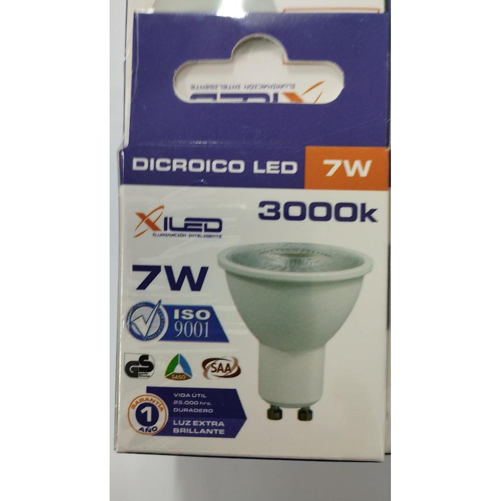 FOCO  DICROICO LED 6.5W - 7W  GU10 110-1240V 3000K  COD: LE46012