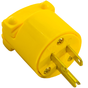 ENCHUFE POLARIZADO VINYL 3P 15 A. 110V.  COOPER  COD: X72840