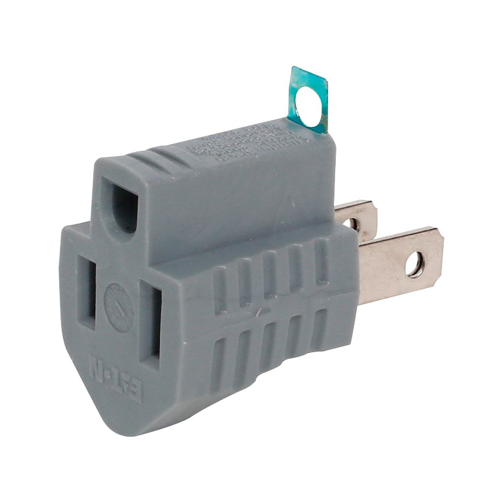 ADAPTADOR COOPER DE 3 PATAS A 2. 15A, 125V  COD: ADA0020