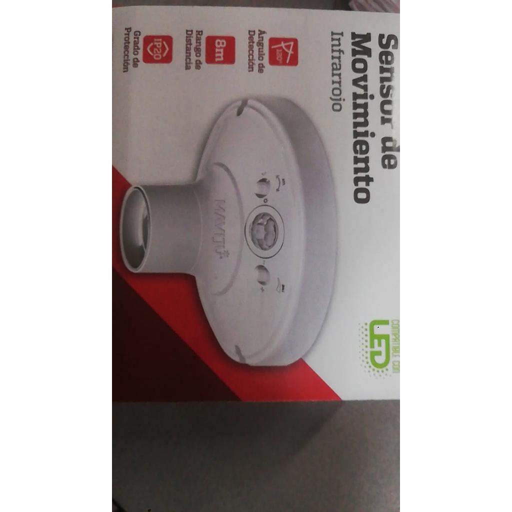 SENSOR DE MOVIMIENTO  BOQUILLA 60W E27 IP44 68A  COD: LE45047