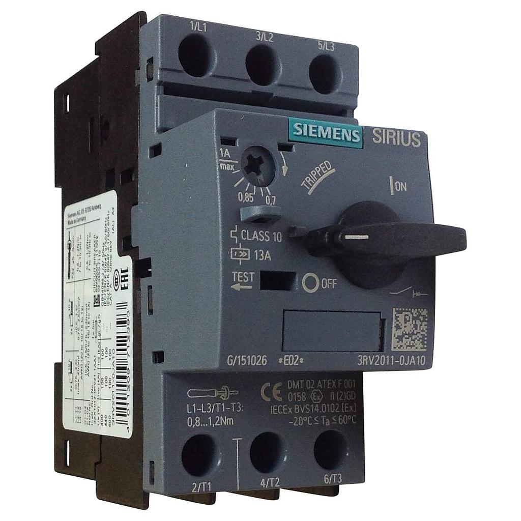 GUARDAMOTOR SIEMENS 0,7 - 1A 3RV2011-0JA10  COD: S20040