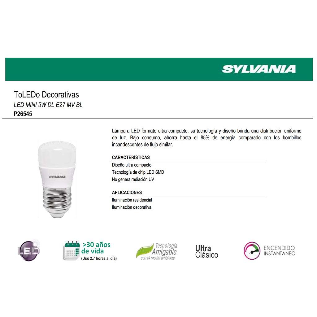 MINI FOCO BOMBILLO LED 5W. LUZ  CALIDA SILVANIA  COD: LES46098