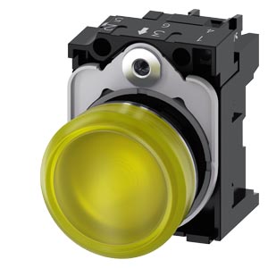 LUZ PILOTO AMARILLO CON LED INTEGRADO 24 V AC/DC 3SU1152-6AA30-1AA0  COD: S42133