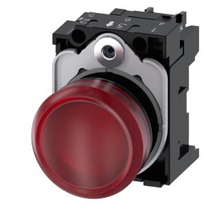 LUZ PILOTO ROJO C/LED 110VAC. SIRIUS ACT PLAST. 3SU1103-6AA20-1AA0  COD: S43190