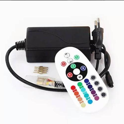 CONECTOR P/ MANGUERA LED RGB (MULTICOL.)  SD5050.  120V  COD: LE57158