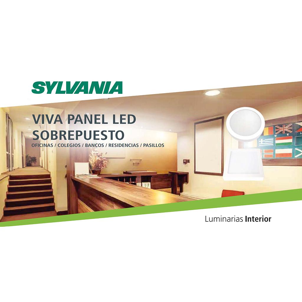 LUMINARIA SOBREPUESTA REDONDA LED 24W. 6500K. 1680LM  COD: LES46196