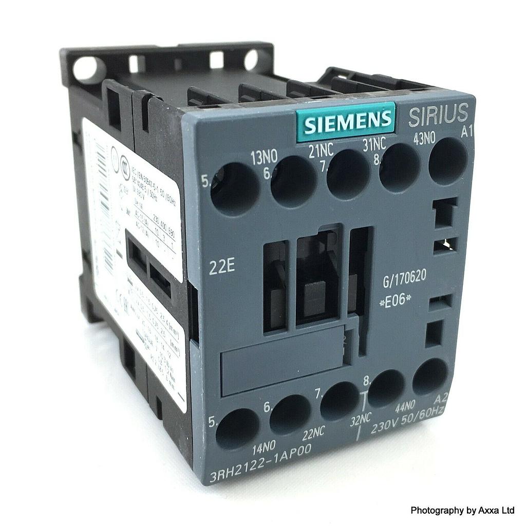 CONTACTOR AUX. 3RH2122-1AP00  2NO+ 2NC C/BOBINA 220V  COD: S12208