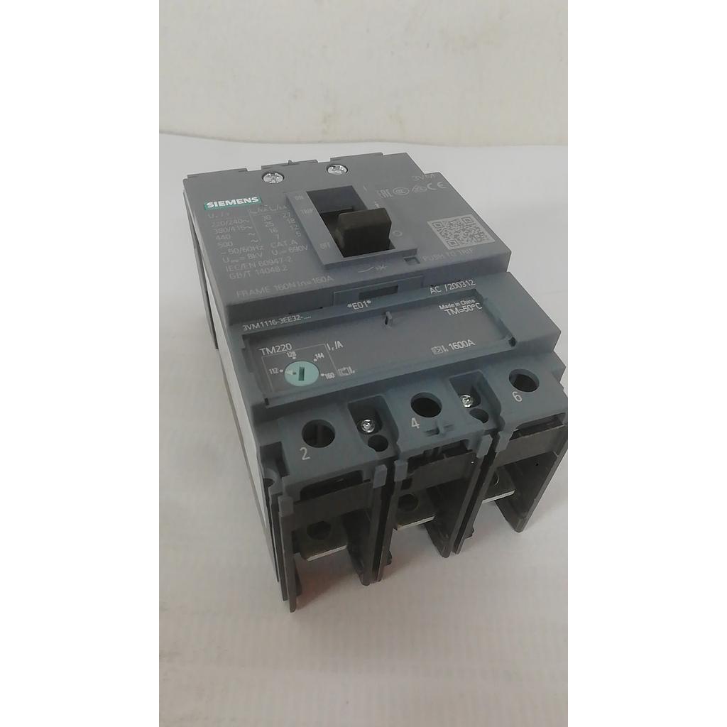 BREAKER CAJA MOLDEADA REGULABLE 112-160A 3VM1116-3EE32-0AA0  COD: S27152