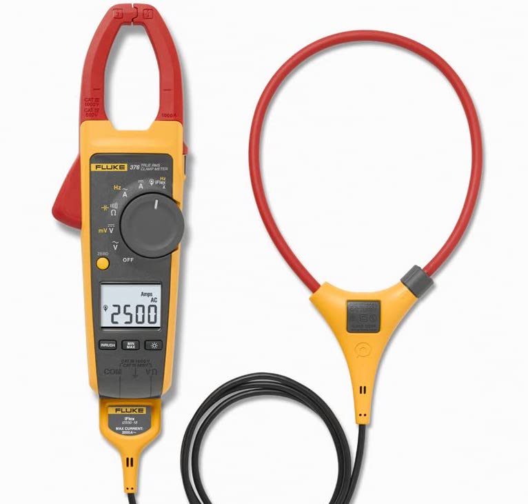 AMPERIMETRO DE GANCHO1000A TRMS AC/DC C/IFLEX, CON FC MOD: FLUKE-376 FC
