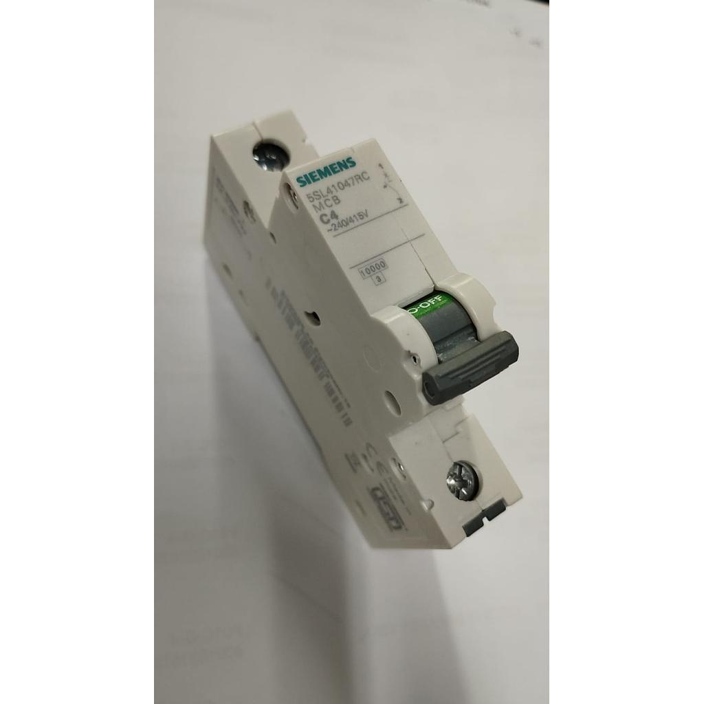 BREAKER RIEL DIN 1P 6A .10KA .  5SL4106-7RC  COD: S23649