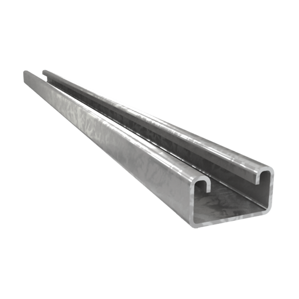 CANAL ESTRUCTURAL LISO C13. 1 5/8" DE ANCHO X 1 5/8" DE ALTO. ULTRA HEAVY DUTY. LONGITUD 3 METROS. GALVANIZADO EN CALIENTE  COD: J40047