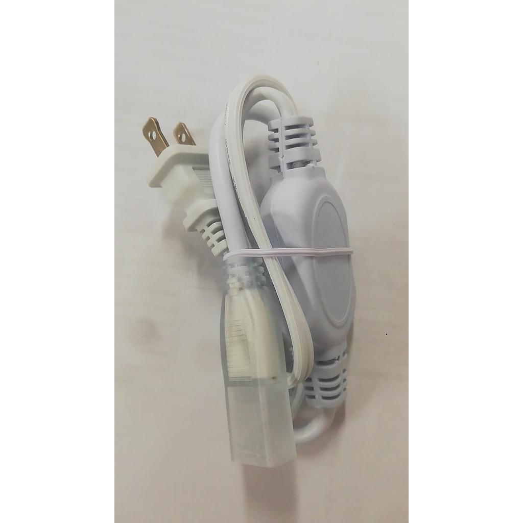 CONECTOR BLANCO PARA MANGUERA LED CON EXTENSION 3K/65K  COD: LE43210
