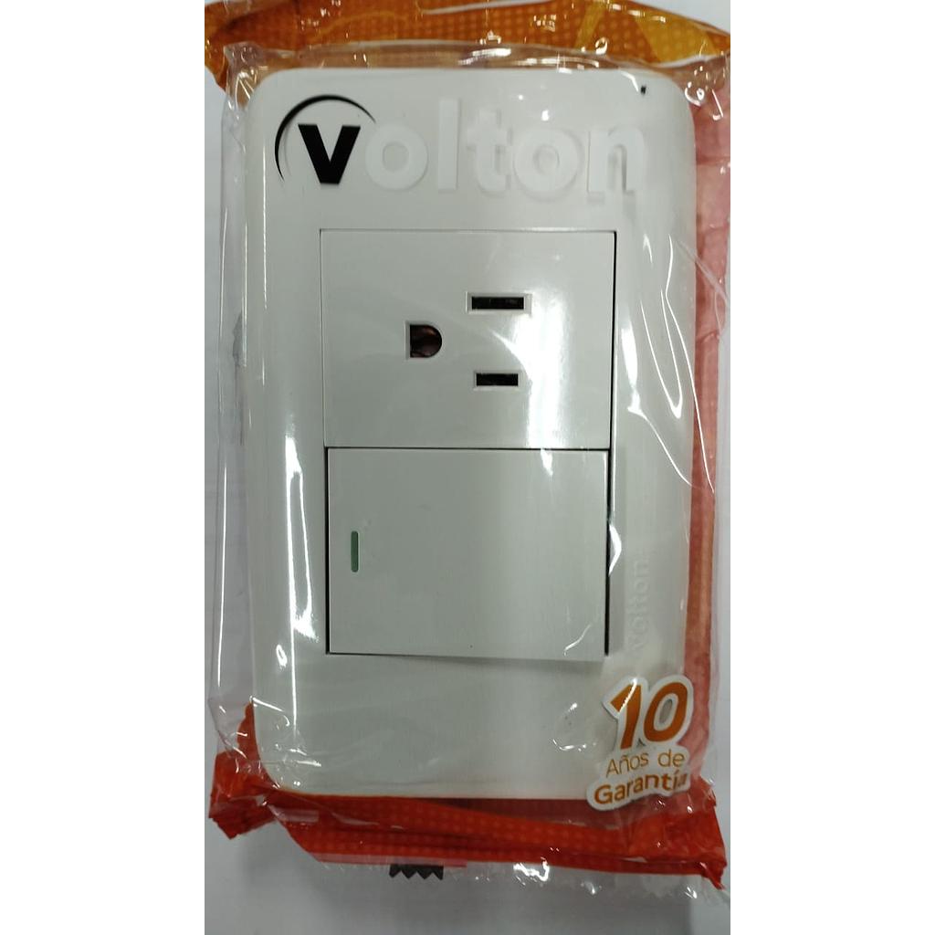 INTERRUPTOR 10A + TOMACO AMER 3P
15A 125-250V BLANCO LUMINA VEPB030401  COD: VL30401