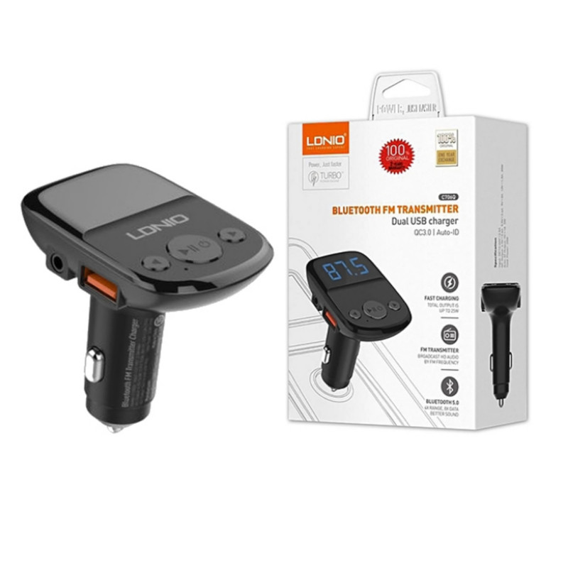 ADAPTADOR BLUETOOTH PARA VEHICULO C706 + CARGA RAPIDA 