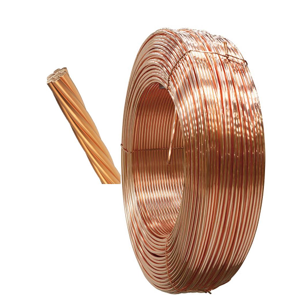 CABLE DESNUDO DE COBRE # 2 AWG  COD: C21240