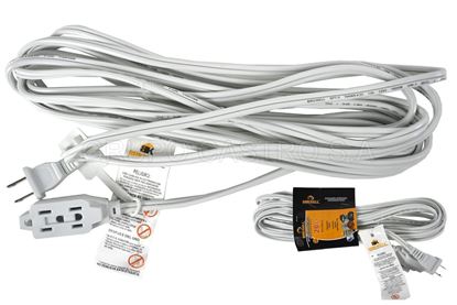 EXTENSION BLANCA 3METROS. 2X16 AWG. 3 TOMAS  COD: EXT0100