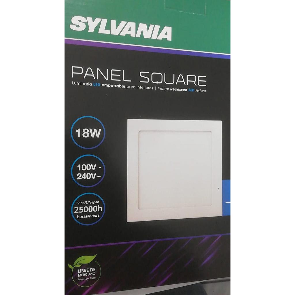 [LES46170] LUMINARIA EMPOTRABLE CUADRADA VIVA LED 18W 6500K 100-277V SYLVANIA  COD: LES46170