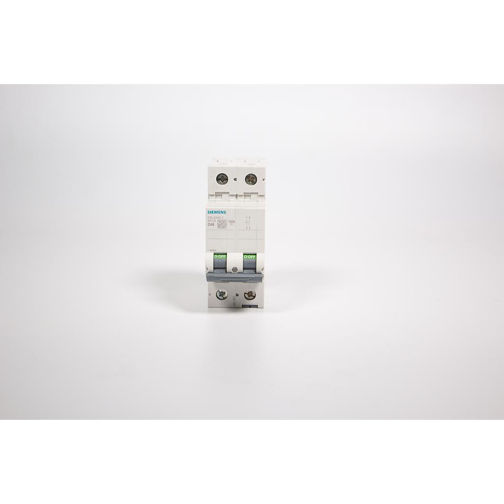 [S23842] BREAKER RIEL DIN 2P 40A. 10KA .5SL4240-7RC  COD: S23842