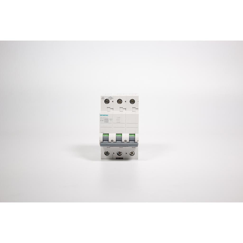 [S23930] BREAKER RIEL DIN 3P 10A. 4.5KA 5SL3 310-7MB  COD: S23930