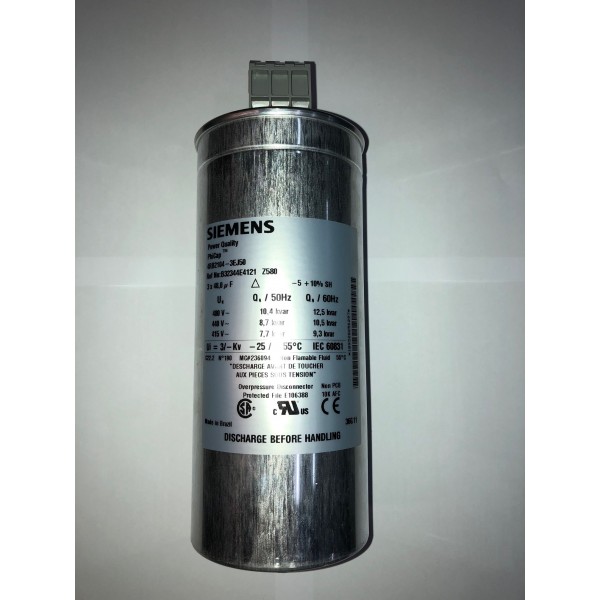 [S70305] CONDENSADOR TRIFASICO 12 KVAR 230 VAC B32344E2102-A30G1  COD: S70305