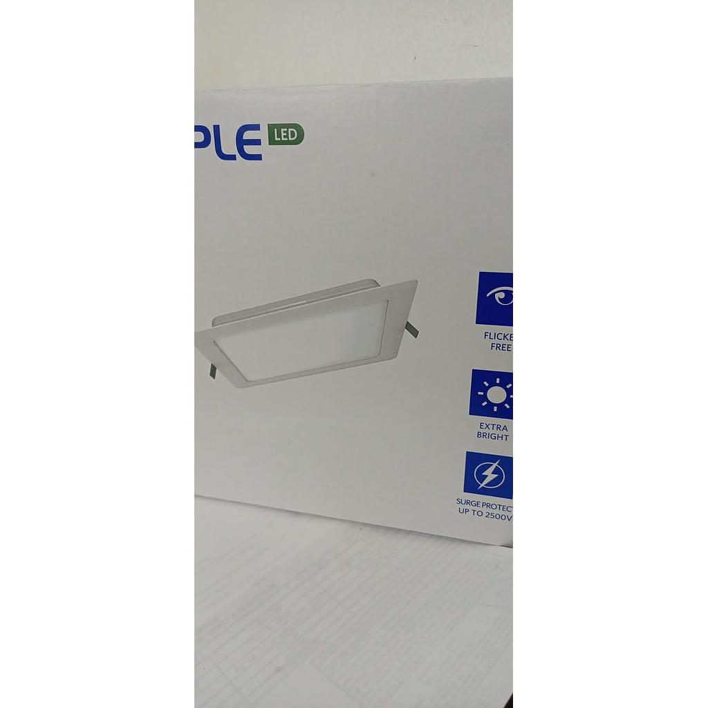 [LE46108] PANEL LED EMPOTRABLE CUADRADO BLANCO 18W 6500K  COD: LE46108