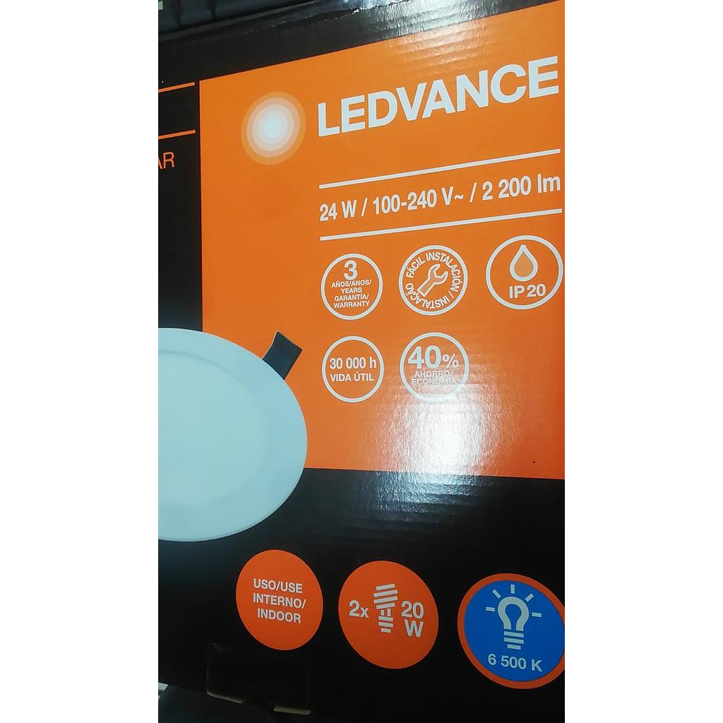 [LER46064] LUMINARIA EMPOTRABLE REDONDA 24W 6500K 7014204  COD: LER46064