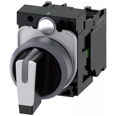 [S43135] SELECTOR 3 POSICIONES SIRIUS ACT PLAST. ILUMINABLE 2NA. 3SU1100-2BL60-1NA0  COD: S43135