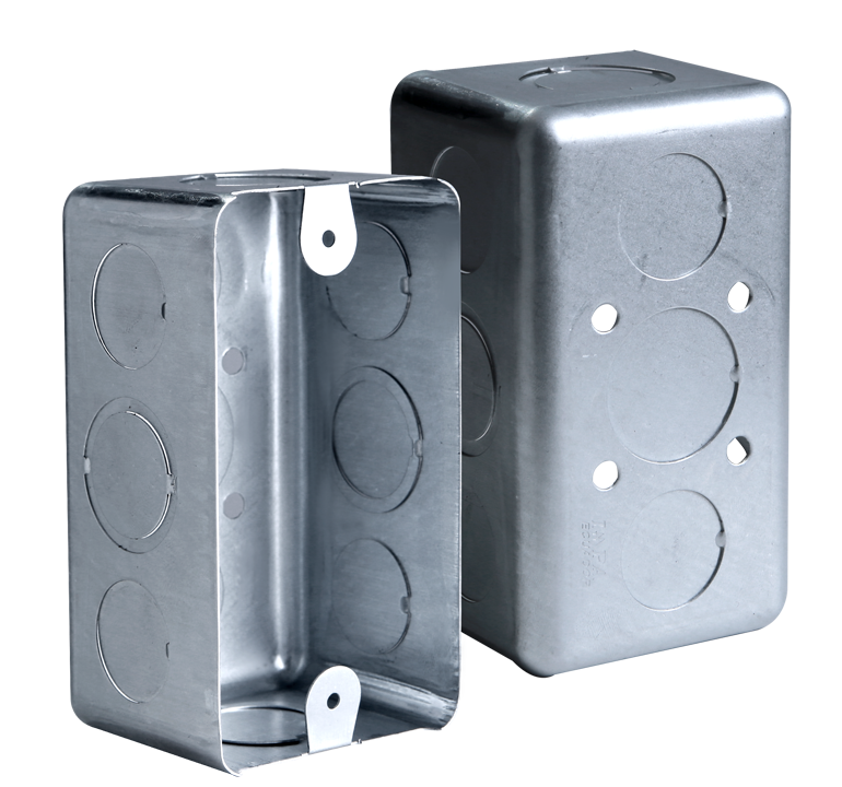 [I37400] CAJETIN RECTANGULAR PROFUNDO METALICO  COD: I37400
