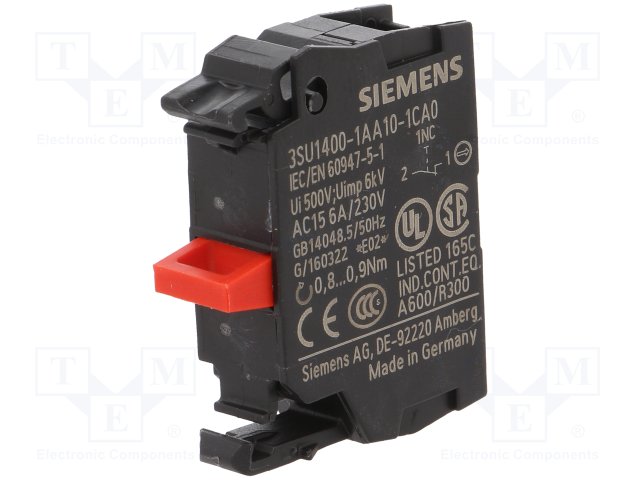 [S40202] CONTACTO 1NC.  P/ SIRIUS ACT.  METAL /  PLAST. 3SU1400-1AA10-1CA0  COD: S40202