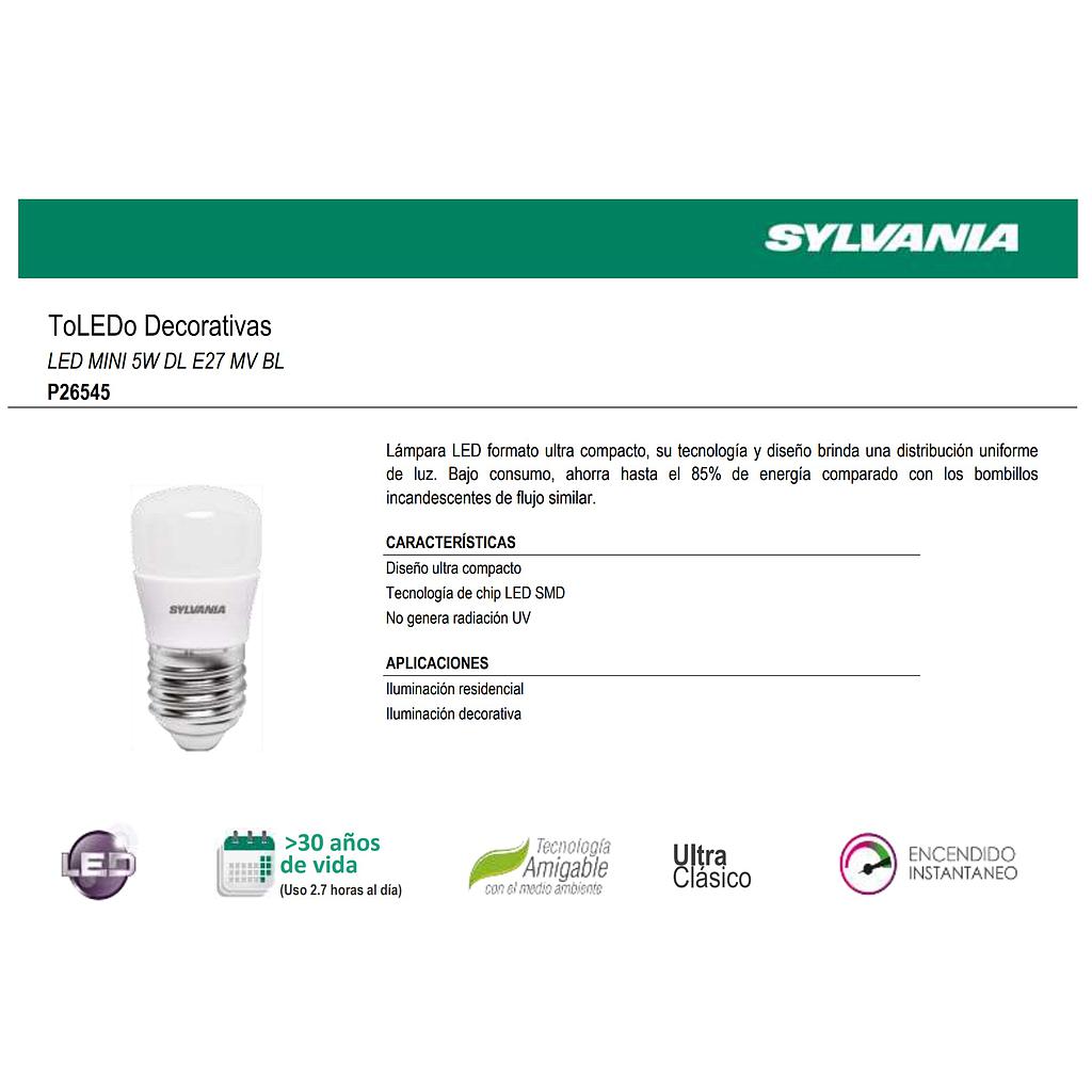 [LES46098] MINI FOCO BOMBILLO LED 5W. LUZ  CALIDA SILVANIA  COD: LES46098