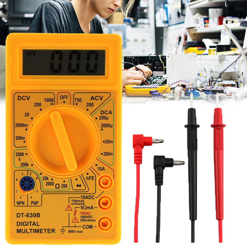 [MUL0480] MULTIMETRO DIGITAL BASICO 0-750VAC / 1000VDC. DT830B  COD: MUL0480