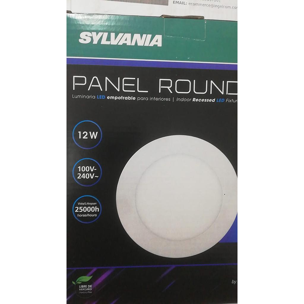 [LES46130] PANEL LED EMPOTRABLE LED  REDONDO  12W  6" 6500K. 100-240V. P24337-36  COD: LES46130