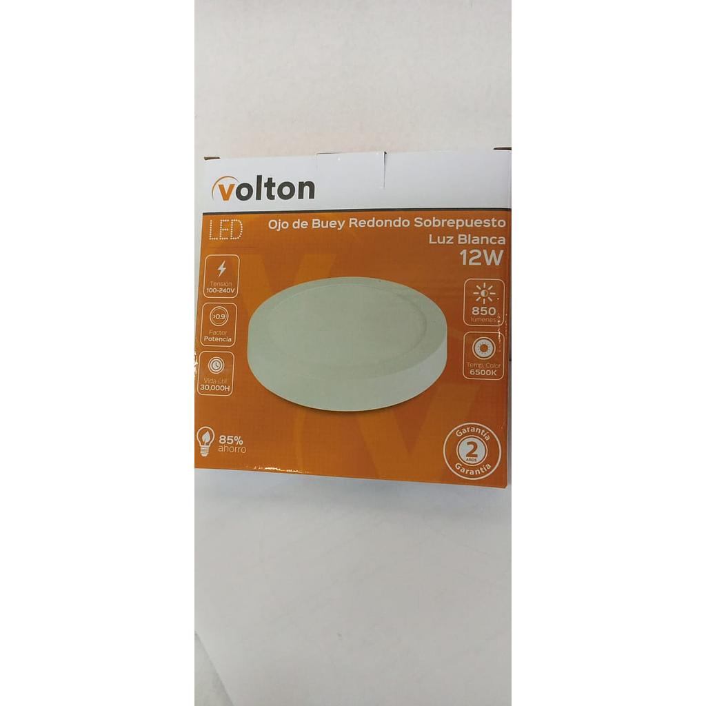 [LE46117] PANEL LED SOBREPUESTO REDONDA 12W 6500K  COD: LE46117