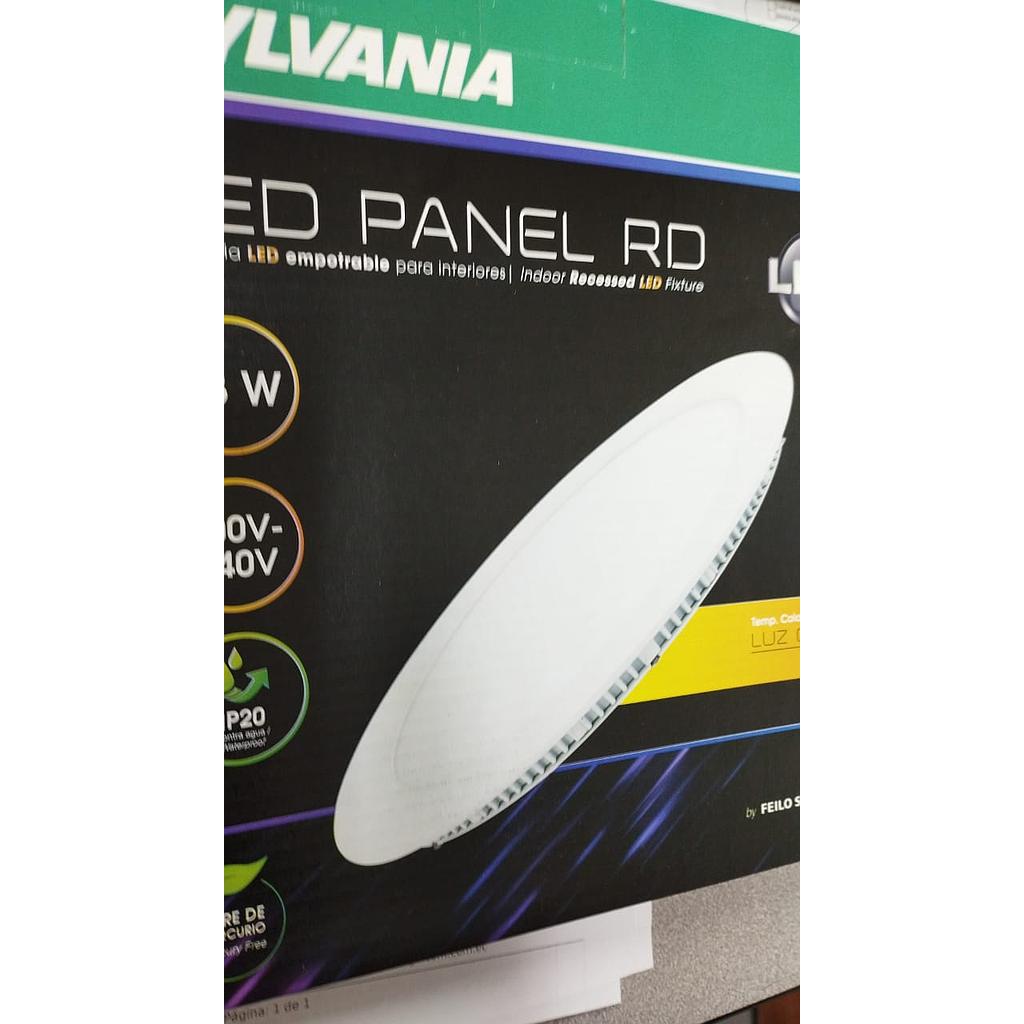 [LES46133] PANEL LED EMPOTRABLE LED REDONDO 18W 3000K 100-240V  COD: LES46133