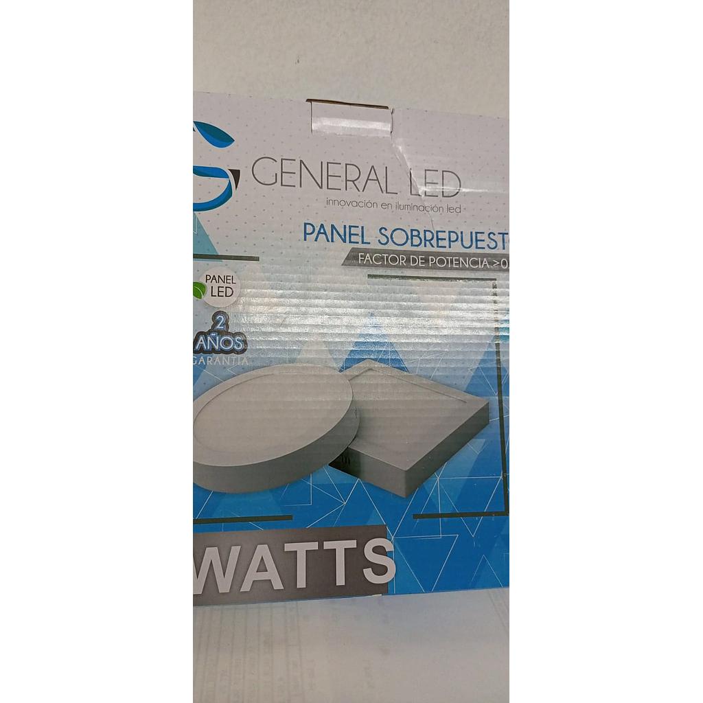 [LE46118] PANEL LED SOBREPUESTA REDONDA 18W 6200K  COD: LE46118