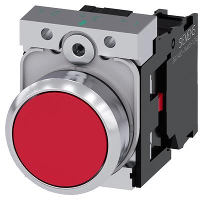 [S40420] PULSADOR ROJO SIRIUS ACT METAL.  3SU1150-0AB20-1CA0  COD: S40420