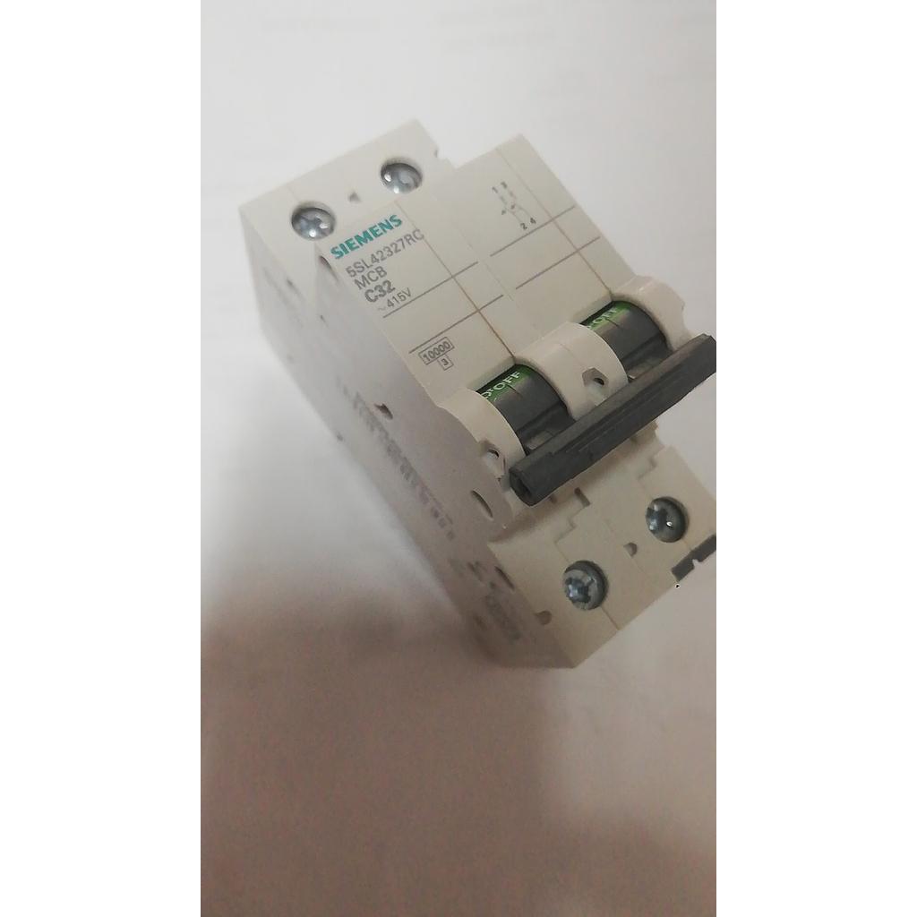 [S23839] BREAKER RIEL DIN 2P 32A  10KA 5SL4232-7RC  COD: S23839