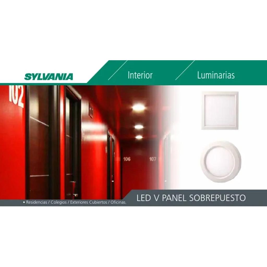 [LES46165] LUMINARIA SOBREPUESTA REDONDO VIVA LED   18W   6500K  100-277V  SYLVANIA  COD: LES46165