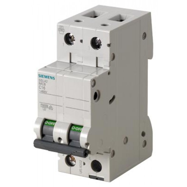 [S23810] BREAKER RIEL DIN 2P 16A, 10KA .- 5SL4216-7RC  COD: S23810