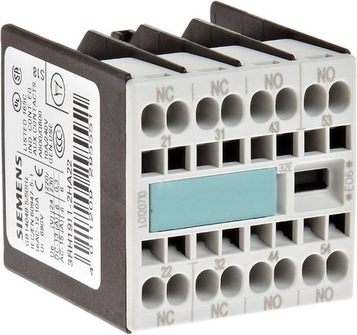 [S12318] BLOQUE CONTACTO AUXILIAR 2NO+2NC. 3RH1911-2FA22  COD: S12318