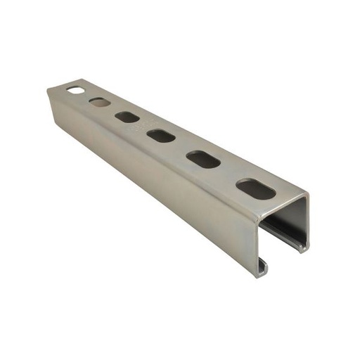 [J40043] CANAL ESTRUCTURADO TROQUELADO C09 1 5/8" ANCHO X 15/16" ALTO HEAVY DUTY LONGITUD 3M GALVANIZADO CALIENTE  COD: J40043