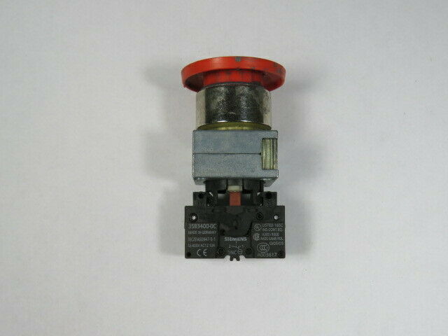 [S40450] PULSADOR "EMERGENCIA" MET. HALAR DESENCLAVAR. 3SU1150-1BA20-1CA0  COD: S40450