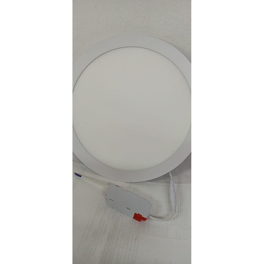 [LE46110] PANEL LED EMPOTRABLE REDONDO  BLANCO 24W   6500K  R300  COD: LE46110