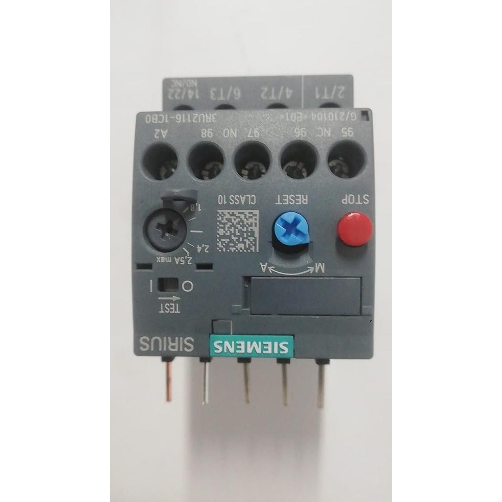 [S16024] RELE TERMICO 3RU2116-1CB0 1,8-2,5A  COD: S16024