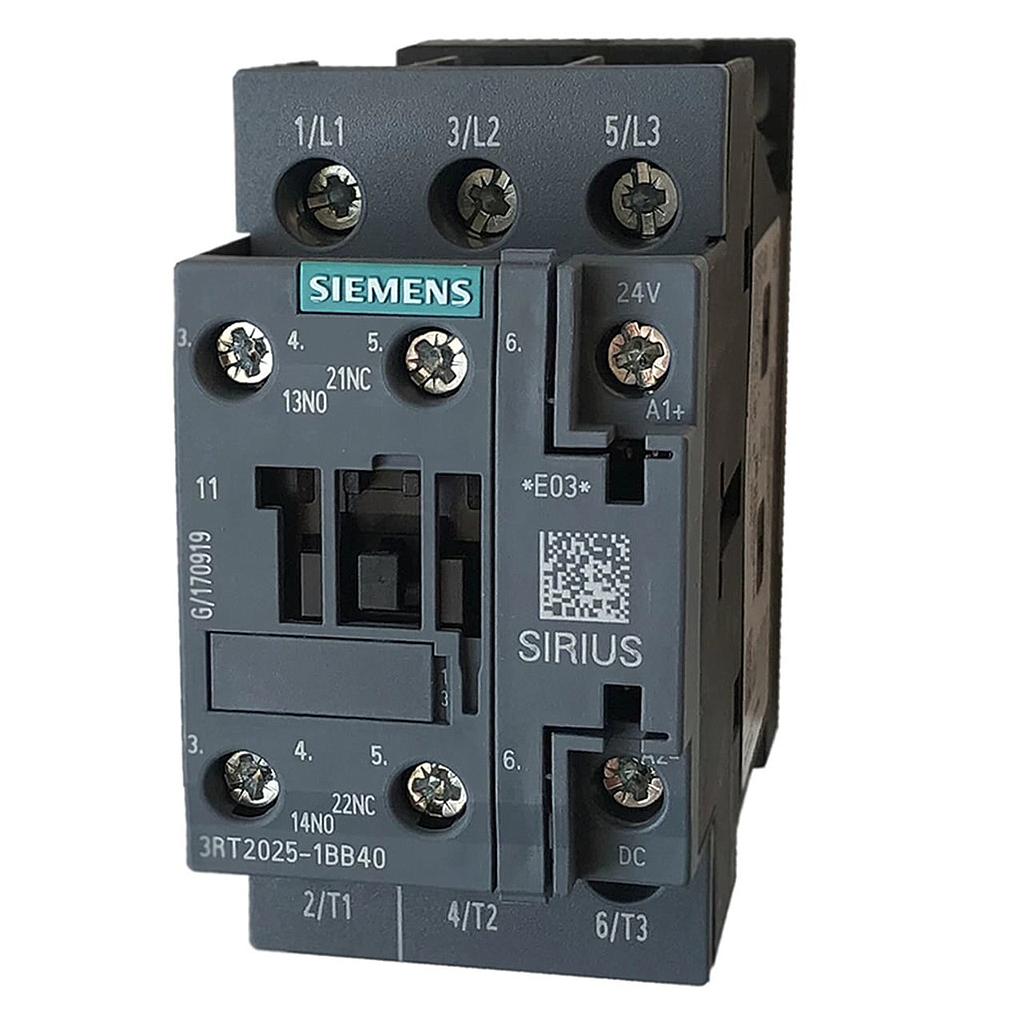 [S12056] CONTACTOR 3RT2025-1BB40 17A CON BOBINA 24 VDC  COD: S12056