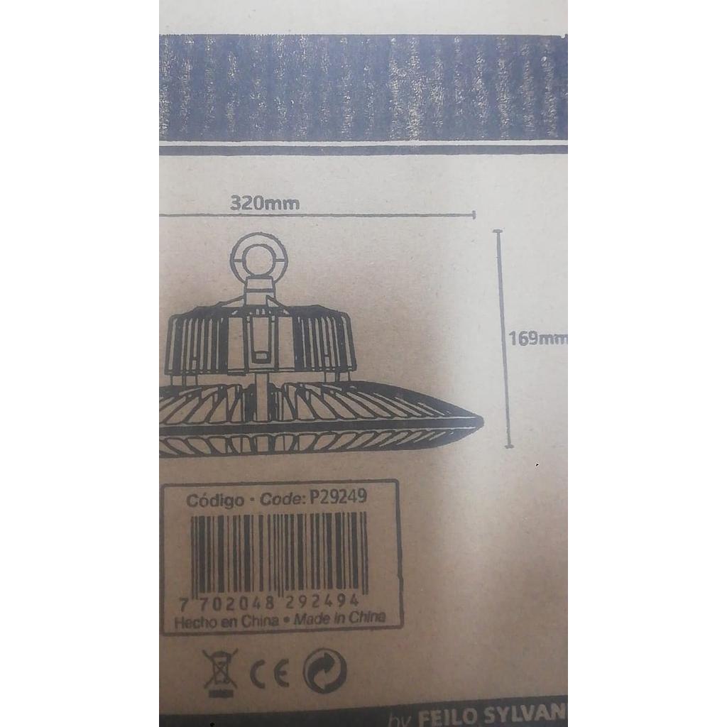 [LES50114] LUMINARIA CAMPANA LED HIGH BAY 150W GC109 6000K  100 -240V  COD: LES50114